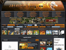 Tablet Screenshot of jatekbarlang.eu